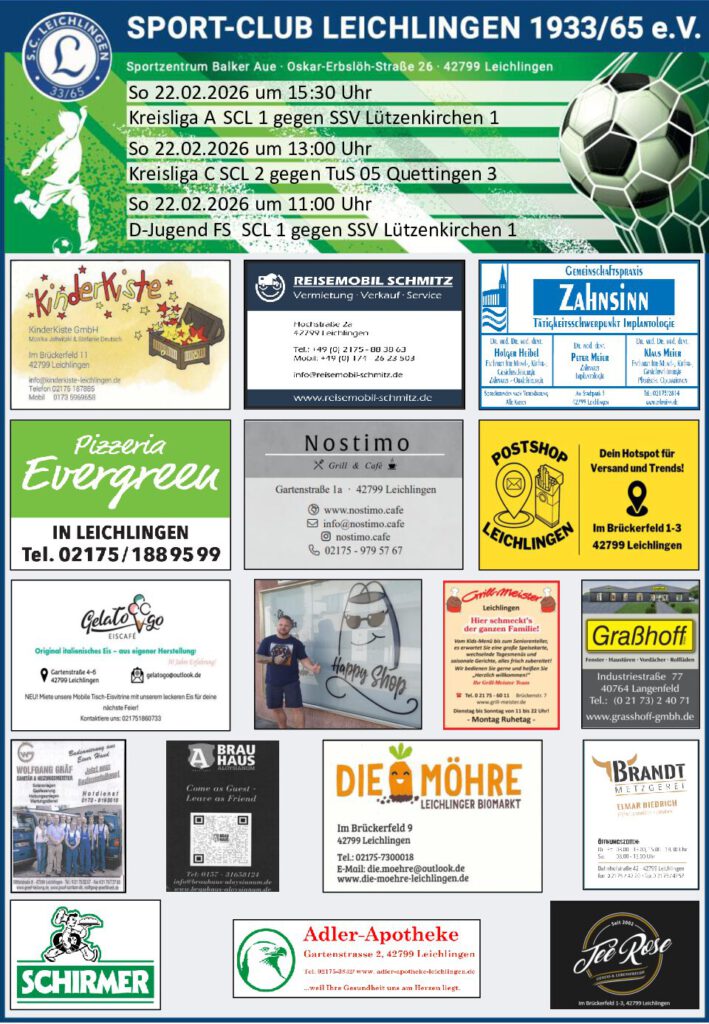 NEW Spielankündigung A3 Hochformat 22.02.2026